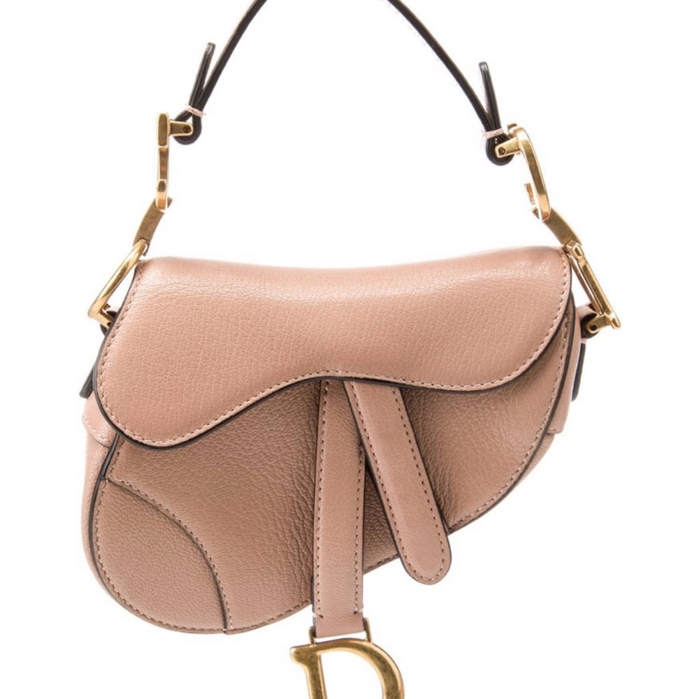 Dior Beige Saddle Shoulder Bag